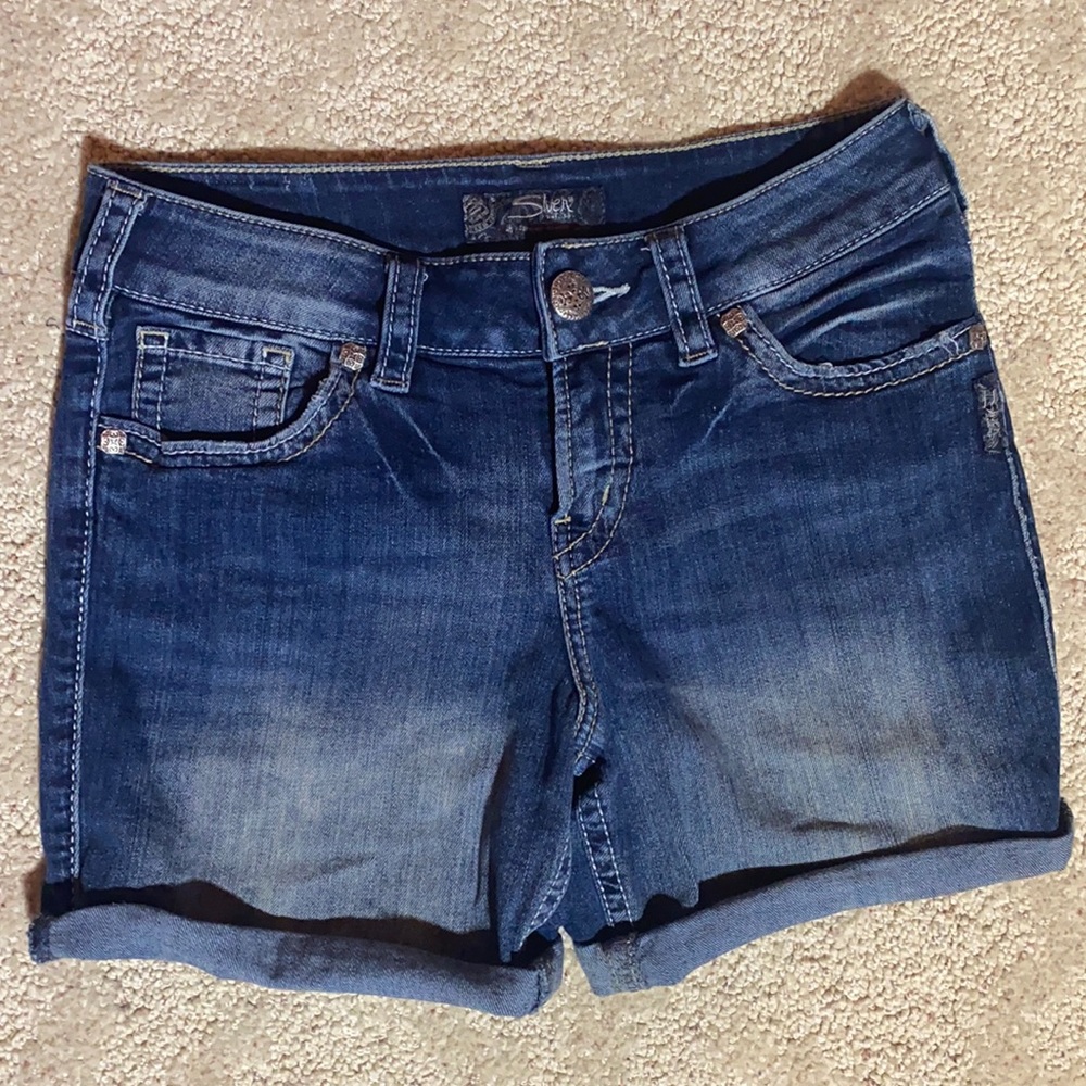 Silver Suki Jean Shorts 27
